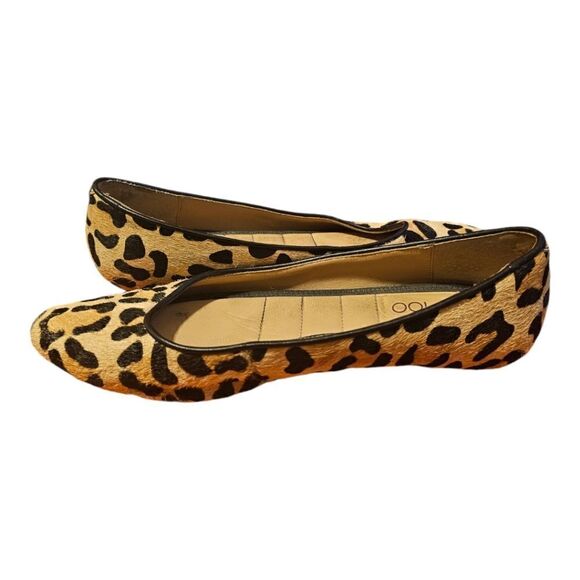 ME TOO "Aimee" Cowhide Leopard Flats - Size 7 1/2 - Picture 3 of 8